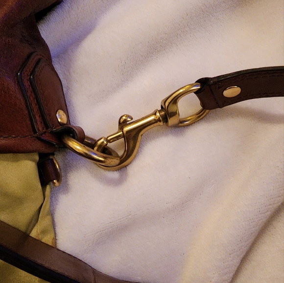 Coach Madison Julianne Brown Leather Shoulder Bag 12935 - Picture 10 of 16